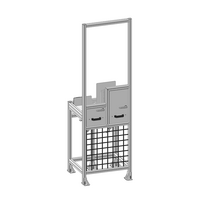 40-520-1SS MODULAR SOLUTIONS ANGLE BRACKET 90MM TALL X 45MM WIDE WITH STAINLESS STEEL HARDWARE